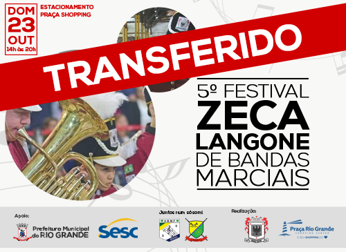 5º Festival Zeca Langone transferido para o dia 23 de outubro