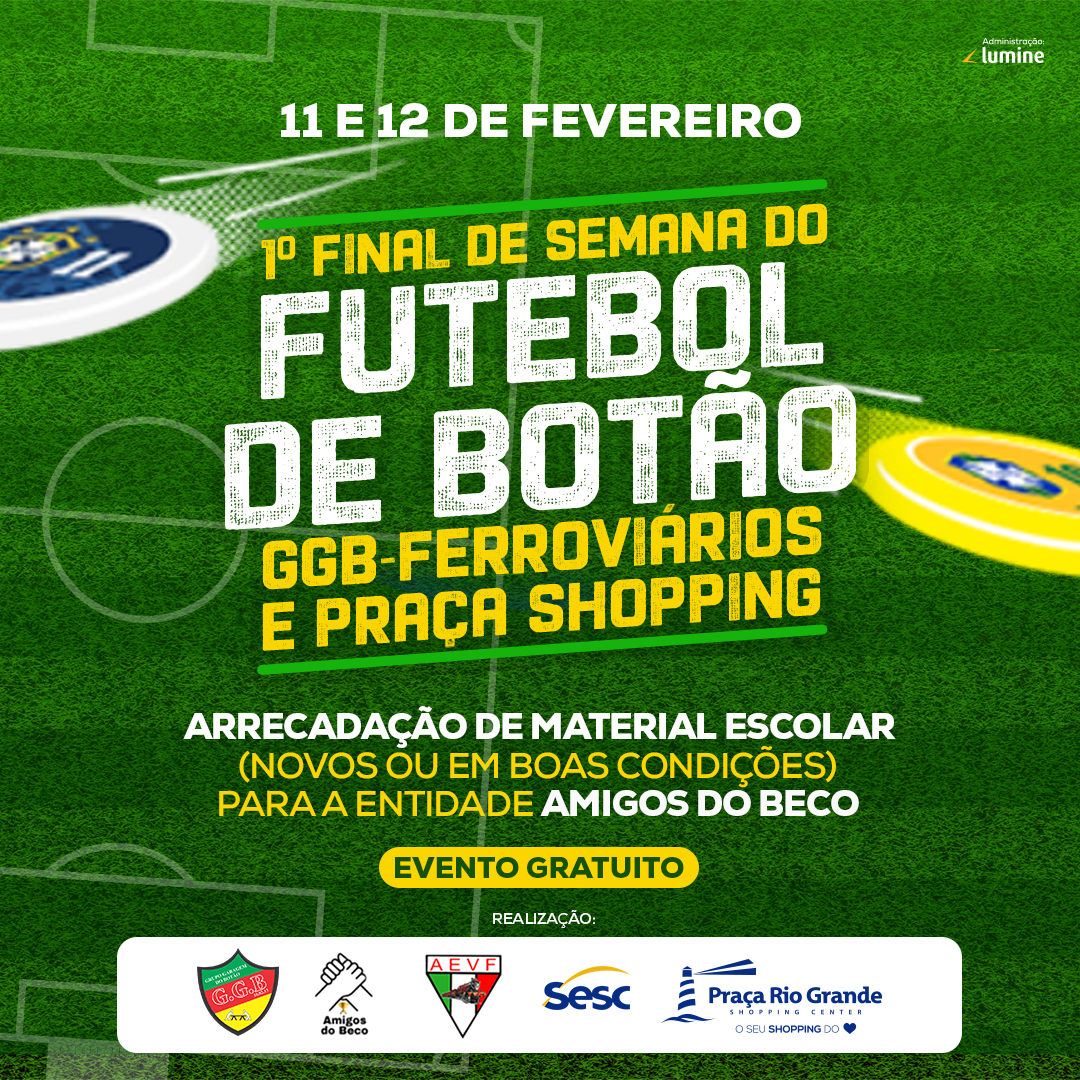 1º Final de Semana do Futebol de Botão GGB-Ferroviários e Praça Shopping