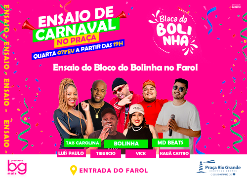 Ensaio de Carnaval do Bloco do Bolinha no Praça!