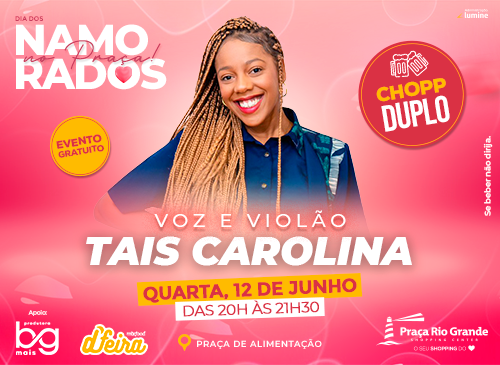 Show com Tais Carolina é a atração no Dia dos Namorados do Praça