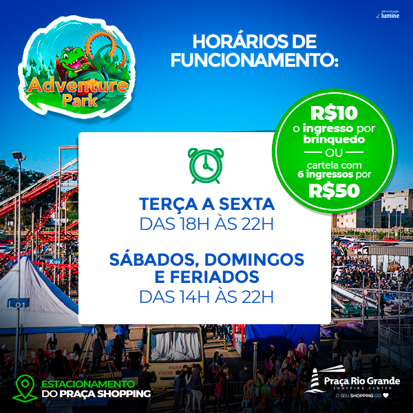 Adventure Park estreia temporada no Praça Shopping