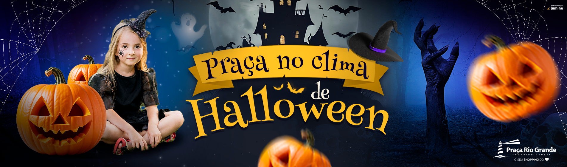 Clima de Halloween no Praça Shopping