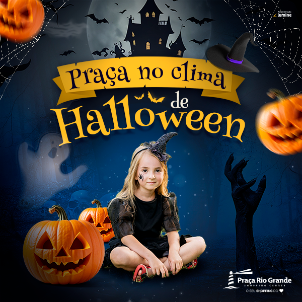 Clima de Halloween no Praça Shopping