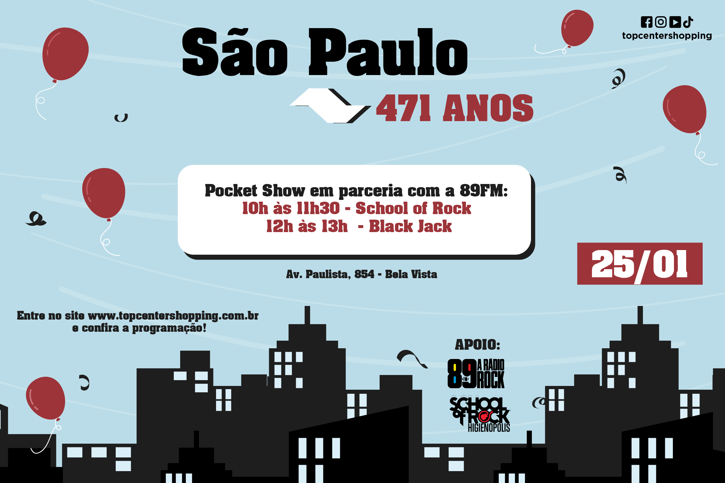 Aniversário São Paulo - 471 anos