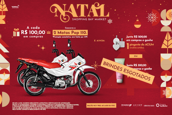 Natal Premiado no Bay Market!