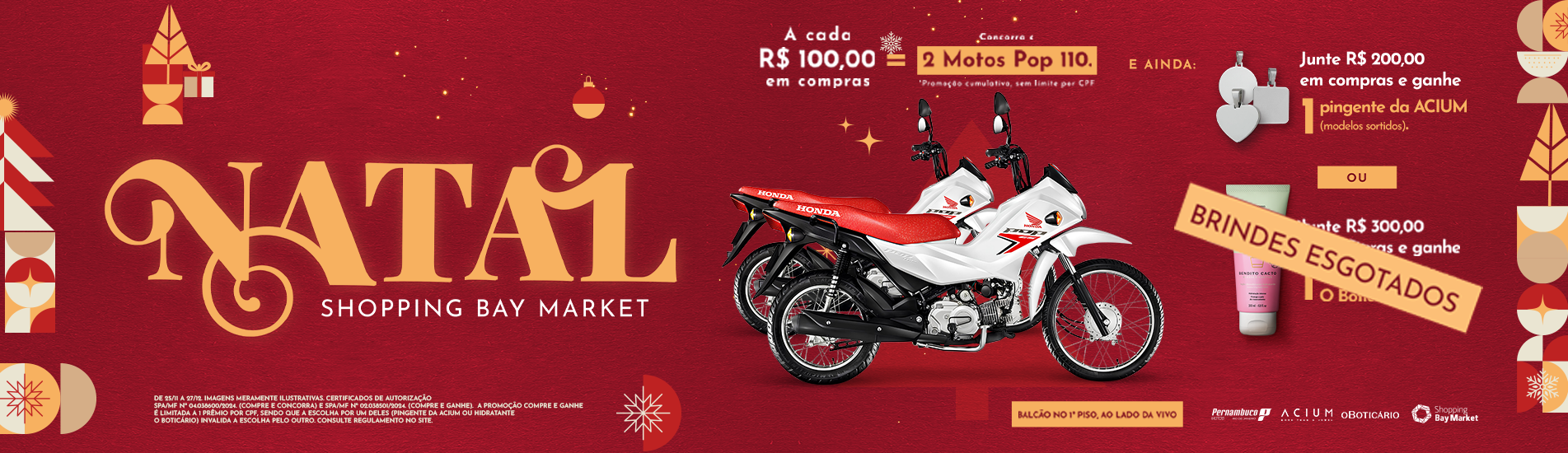 Natal Premiado no Bay Market!