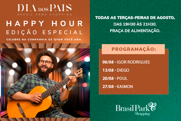 Happy Hour Mês dos Pais